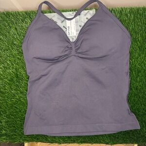 Dfyne impact longline strappy top truffle medium